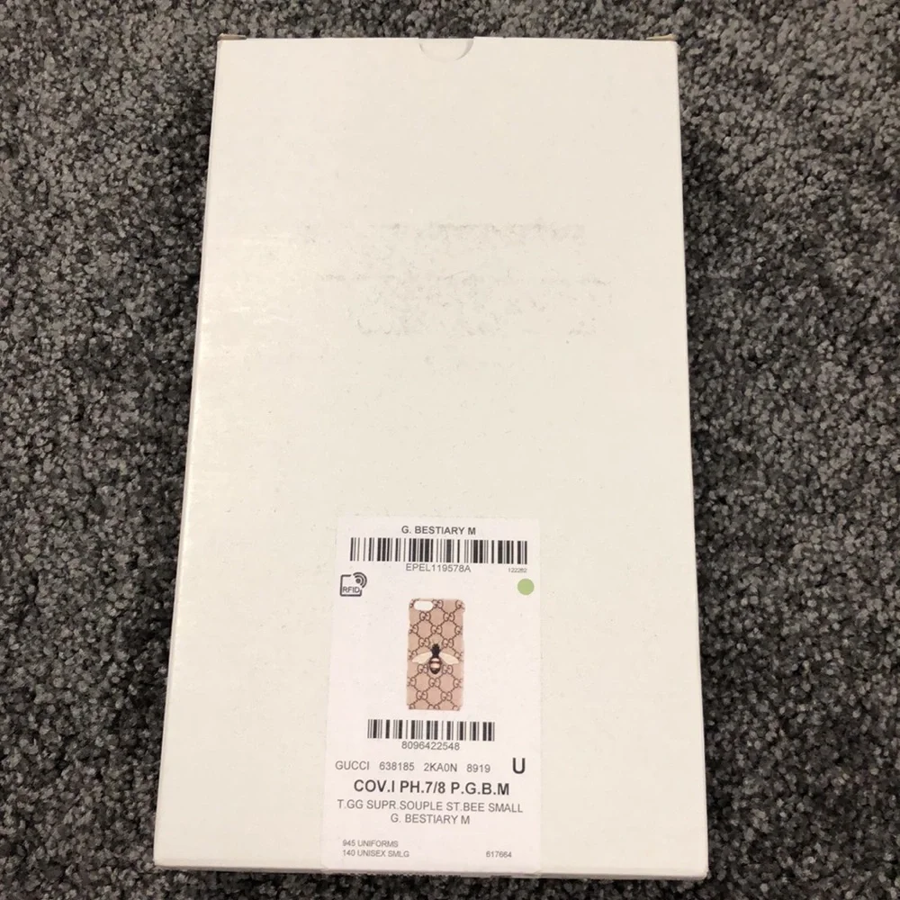 Gucci iPhone 7/8 Bee coated canvas case